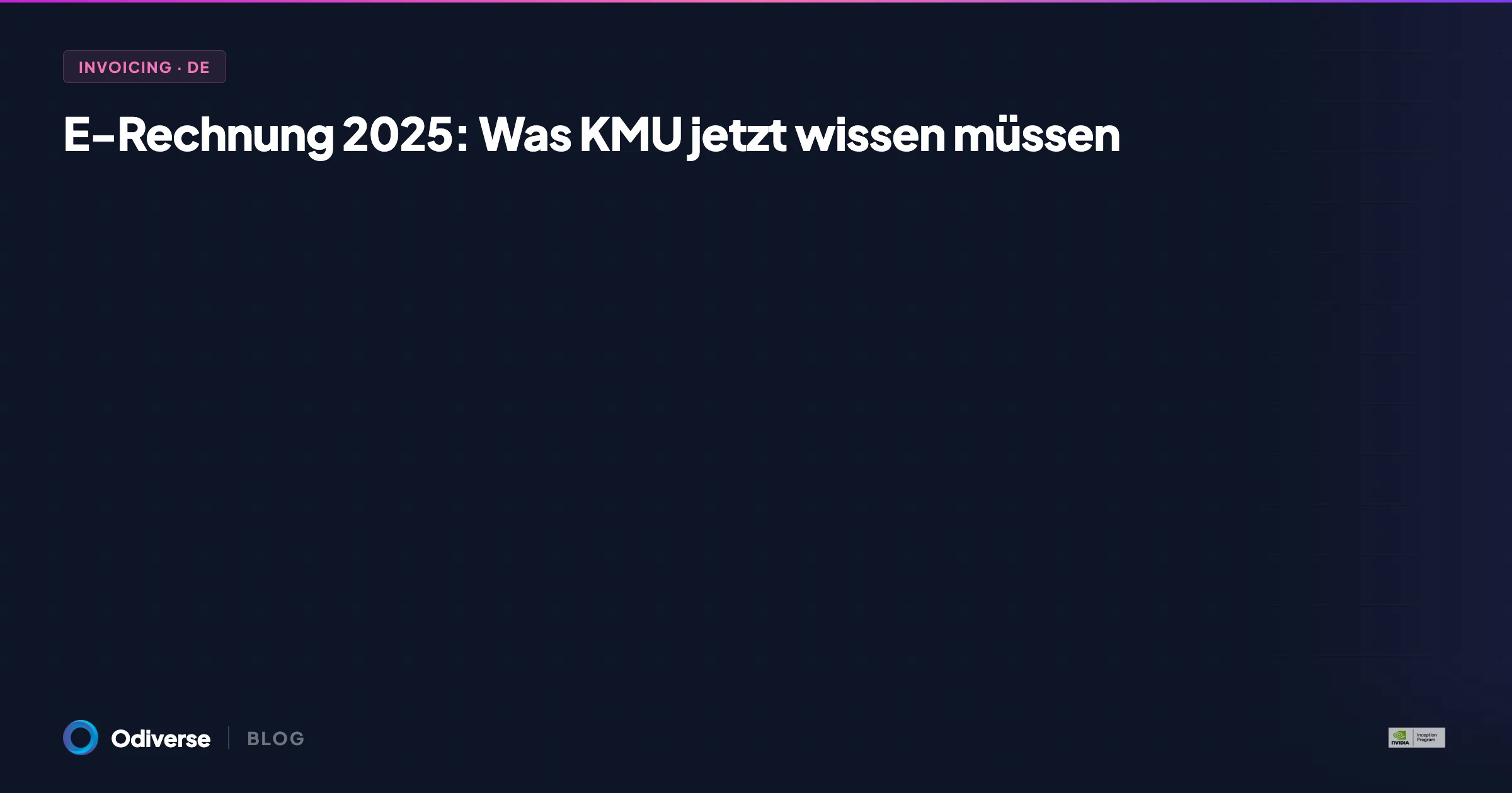 E-Rechnung 2025: Was KMU jetzt wissen müssen