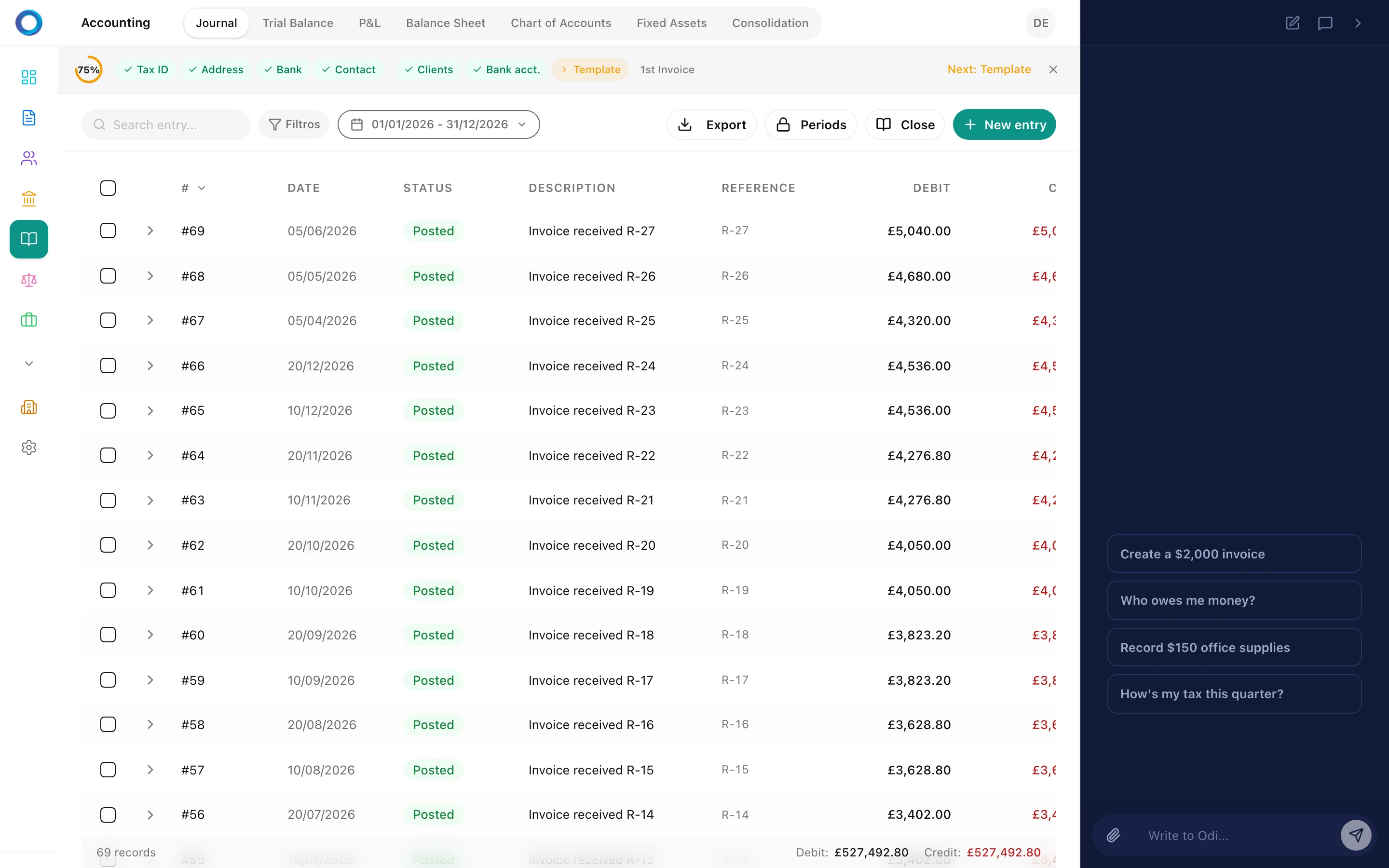 Professional invoicing