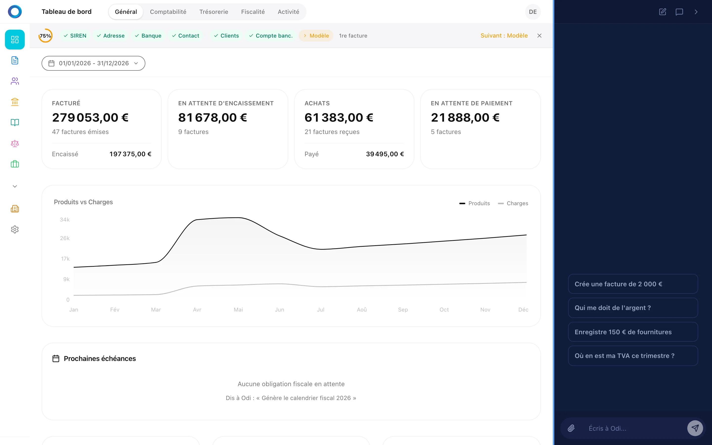 Odiverse ERP Dashboard