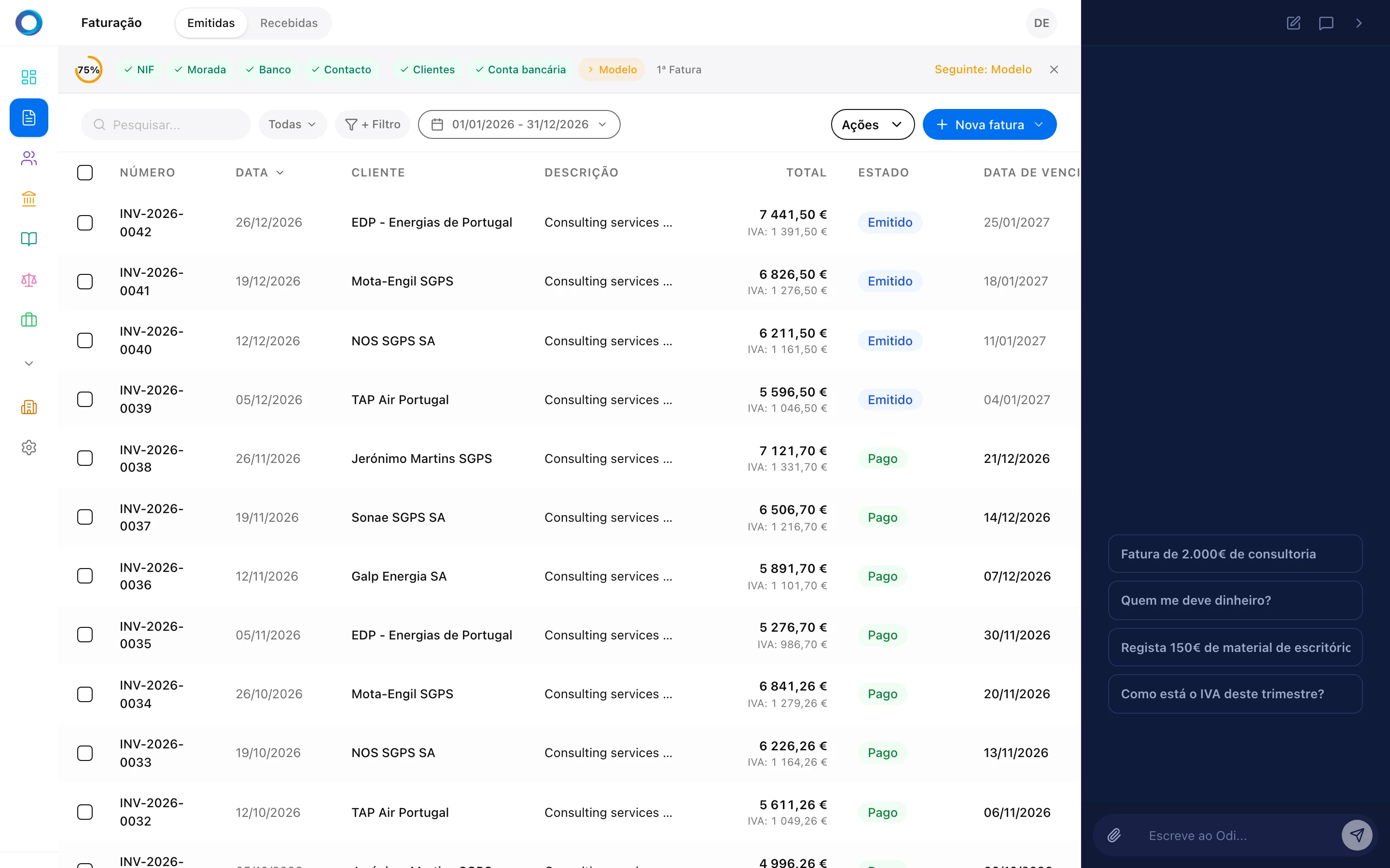 Painel multi-empresa